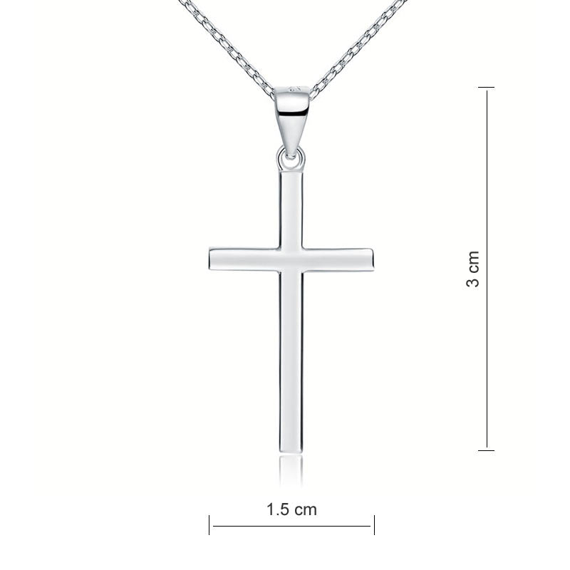 925 Sterling Silver Cross Pendant Necklace 925 Sterling Silver Cross Pendant Necklace