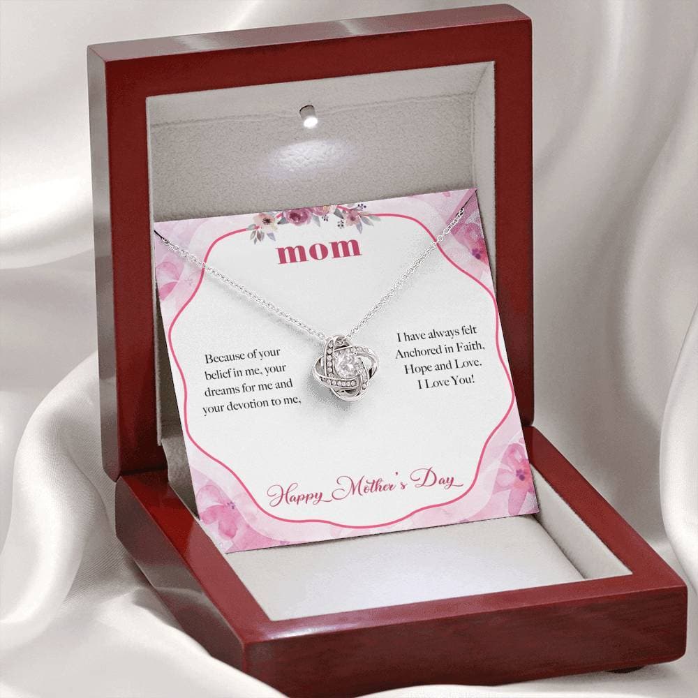 Anchored in Faith Mother's Day Love Knot Necklace Anchored in Faith Mother's Day Love Knot Necklace