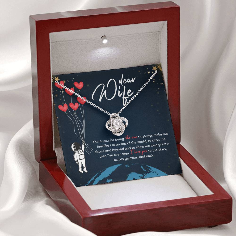 Dear Wife To The Stars Love Knot Necklace Dear Wife To The Stars Love Knot Necklace