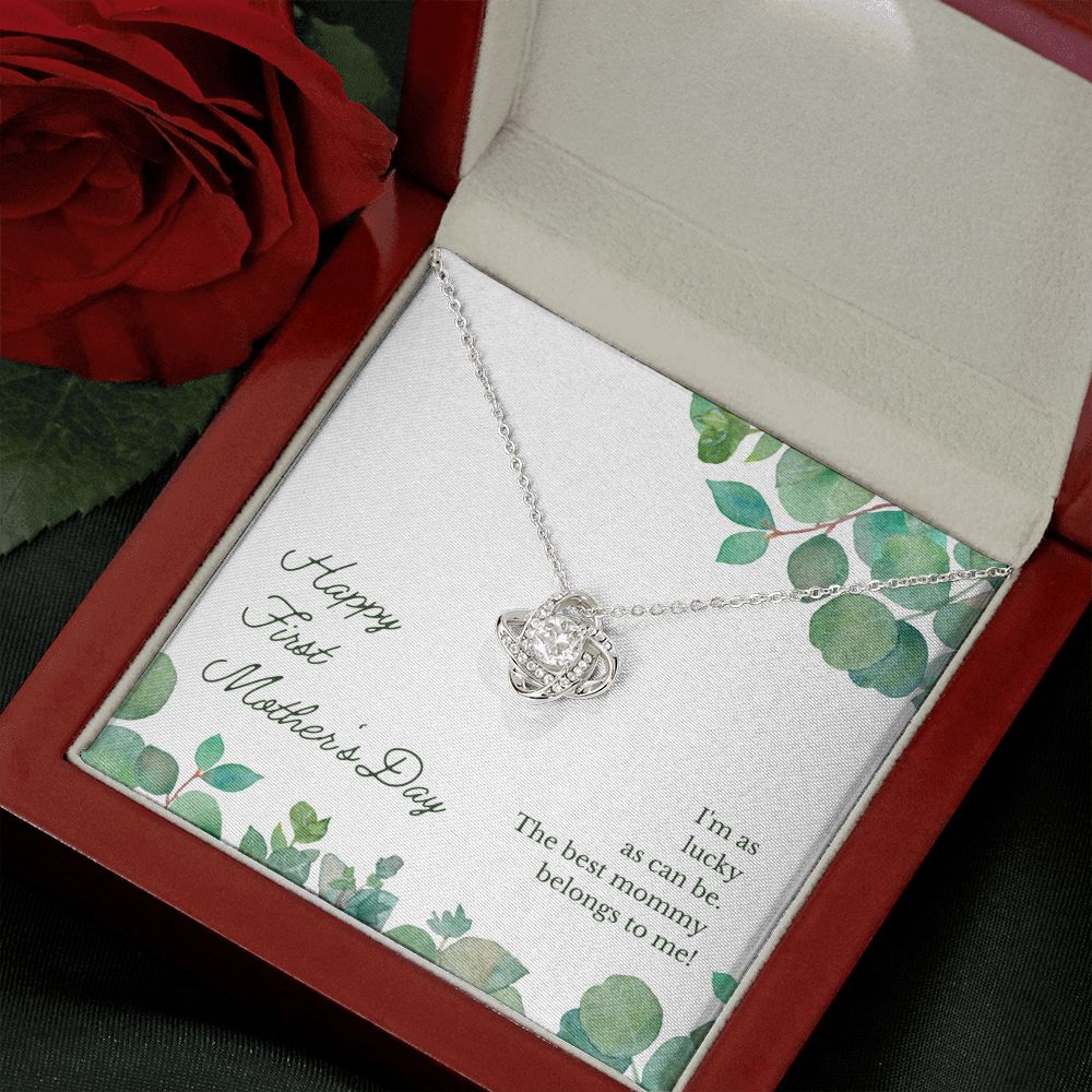 First Mother's Day Love Knot Necklace First Mother's Day Love Knot Necklace
