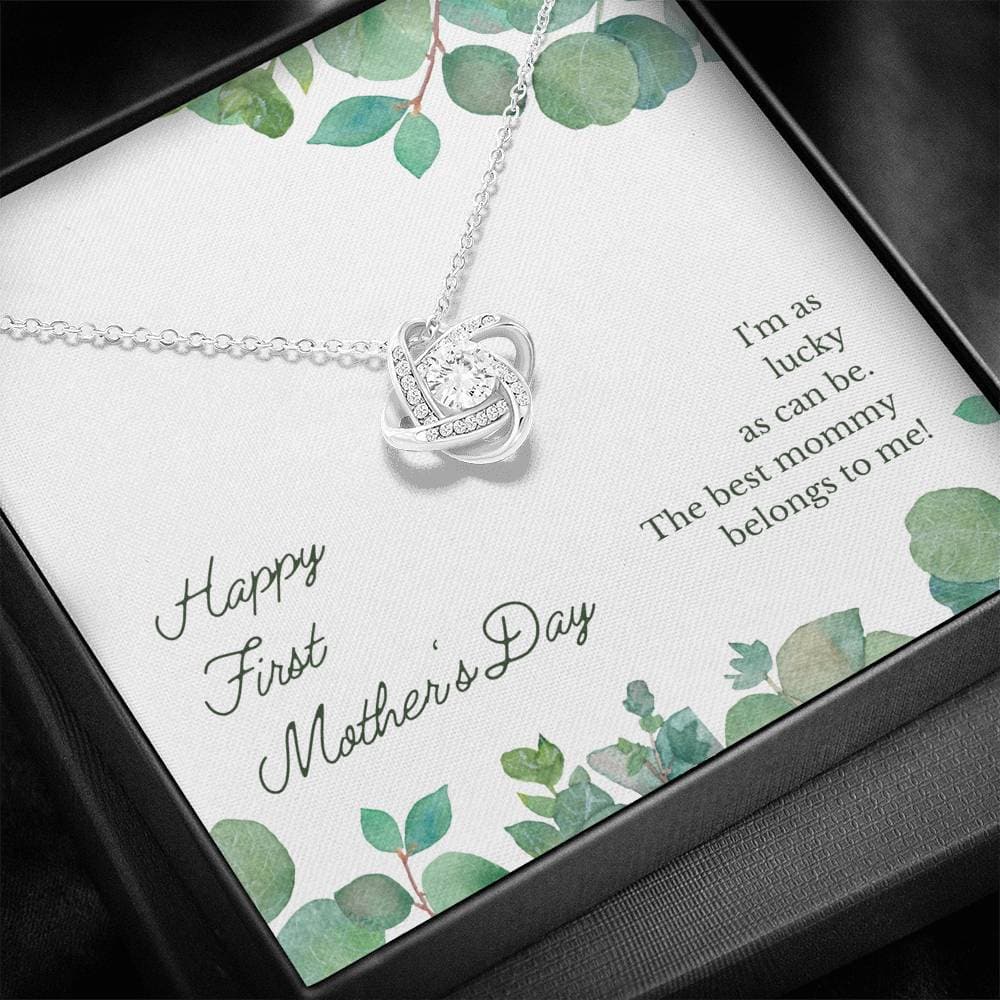 First Mother's Day Love Knot Necklace First Mother's Day Love Knot Necklace