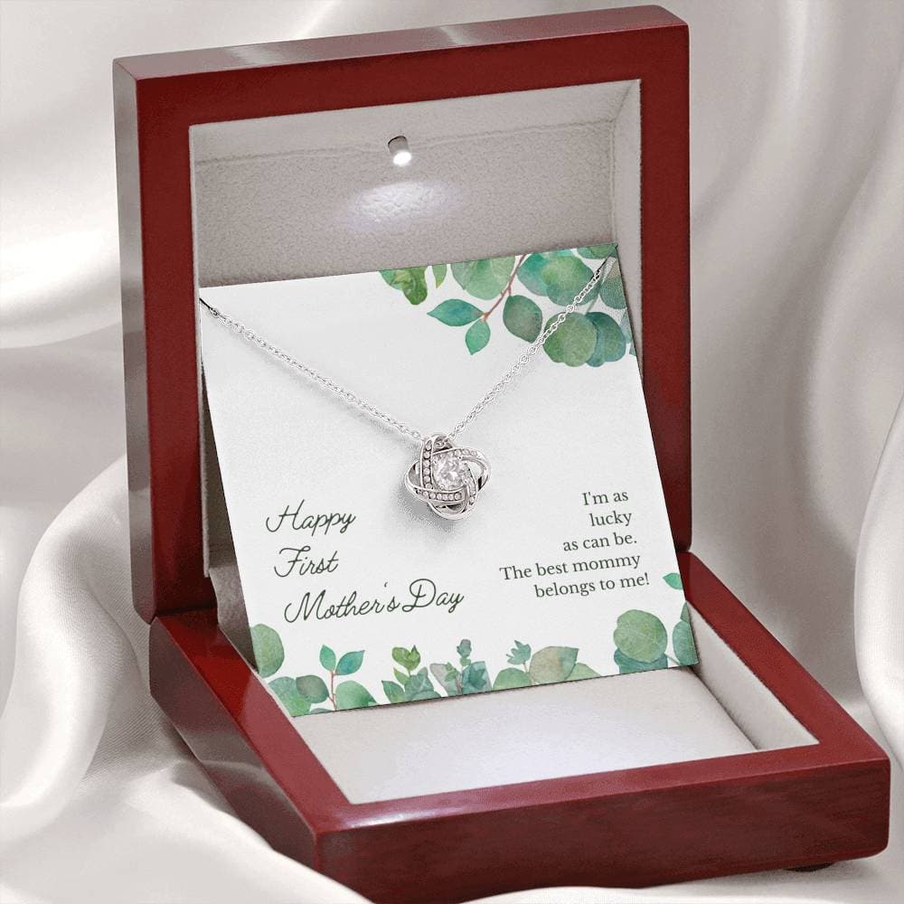 First Mother's Day Love Knot Necklace First Mother's Day Love Knot Necklace