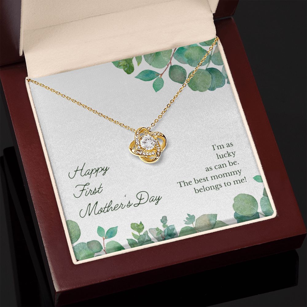 First Mother's Day Love Knot Necklace First Mother's Day Love Knot Necklace
