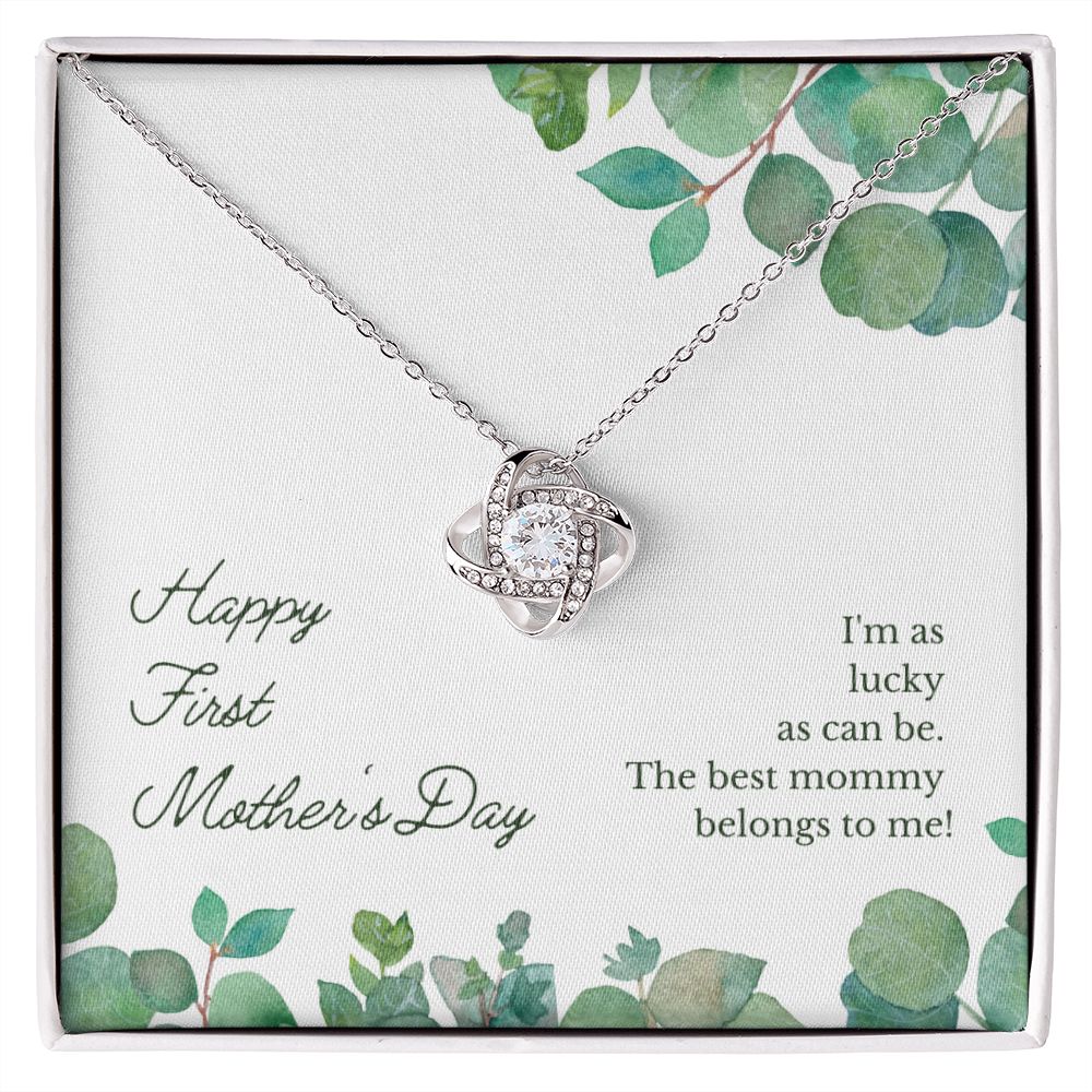 First Mother's Day Love Knot Necklace First Mother's Day Love Knot Necklace