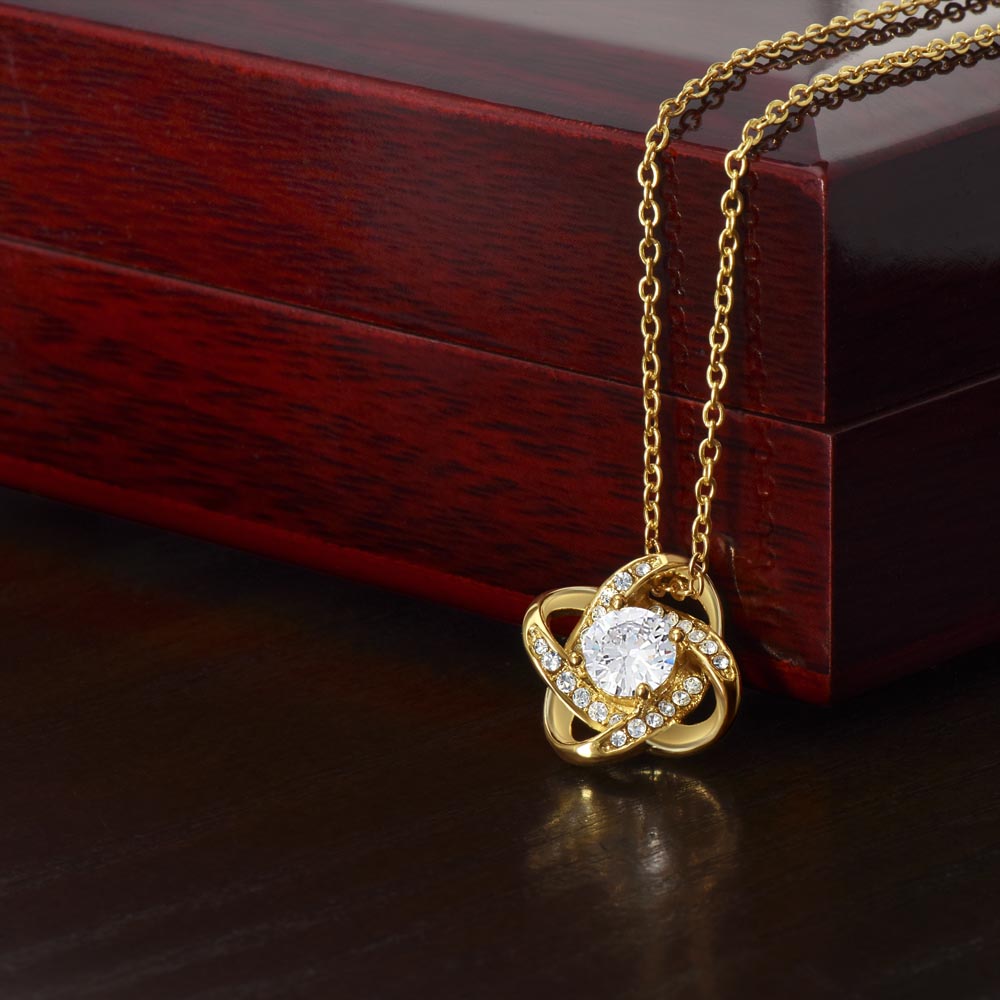Graduation Always Get Up Love Knot Necklace Graduation Always Get Up Love Knot Necklace