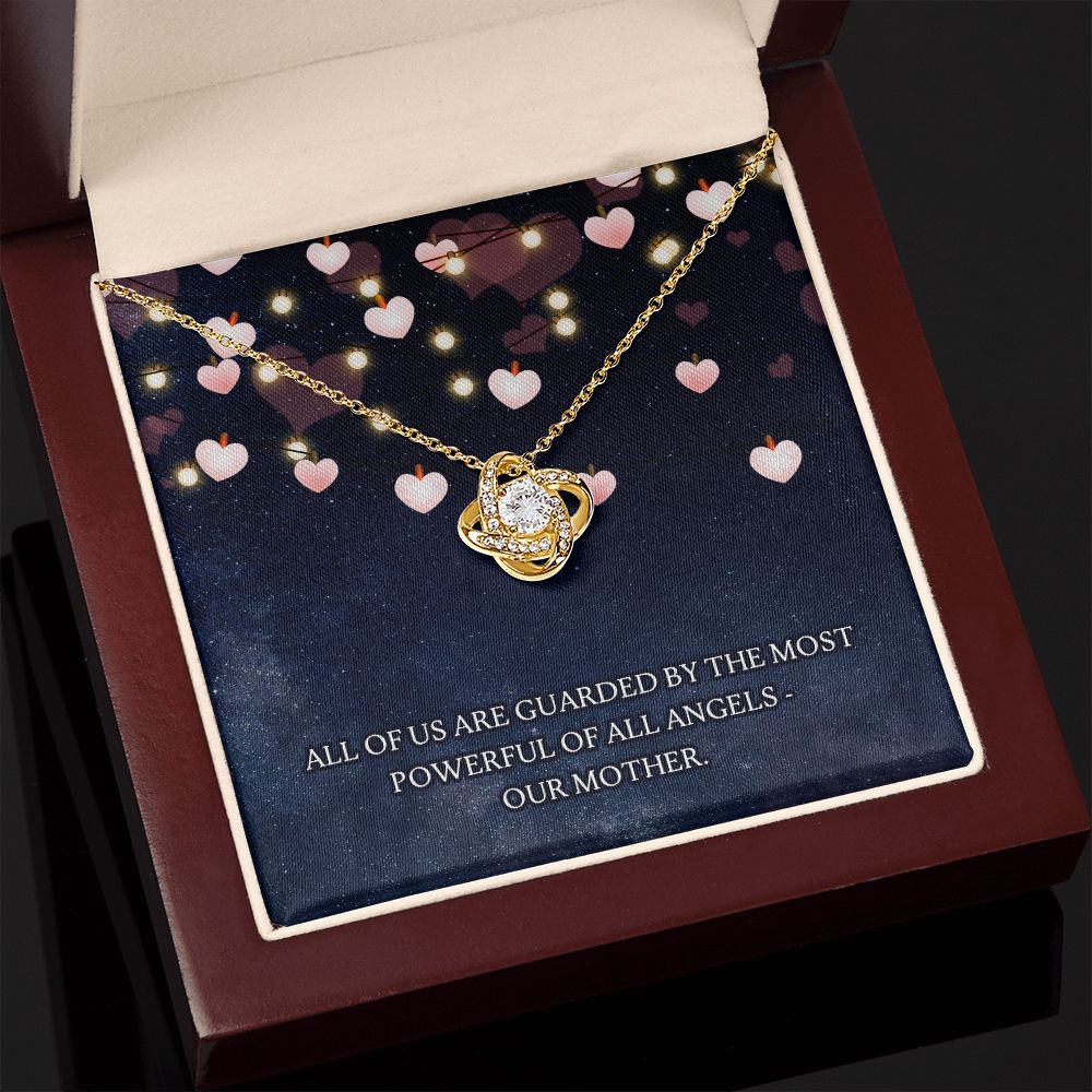 Guarded by our Mother Love Knot Necklace Guarded by our Mother Love Knot Necklace