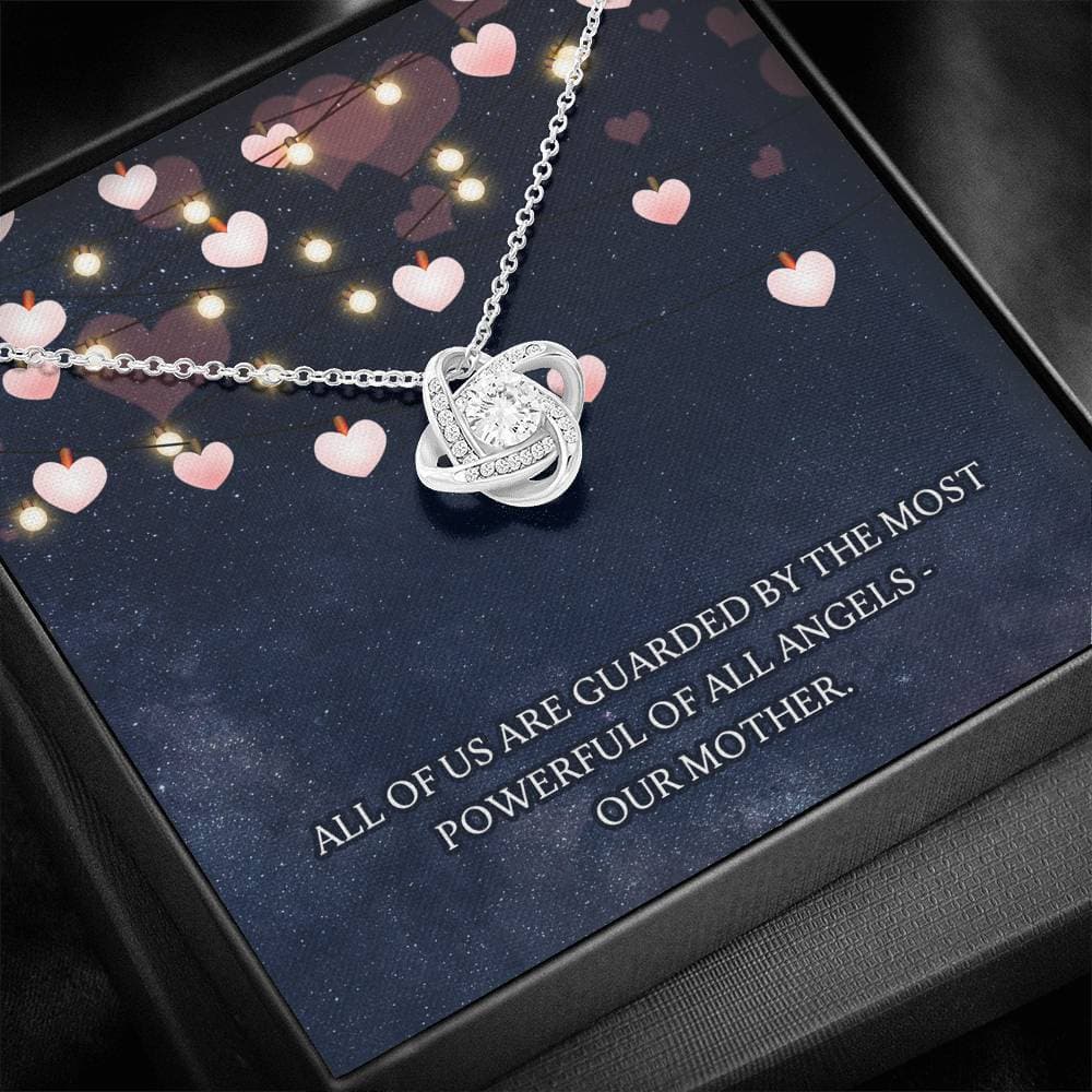 Guarded by our Mother Love Knot Necklace Guarded by our Mother Love Knot Necklace
