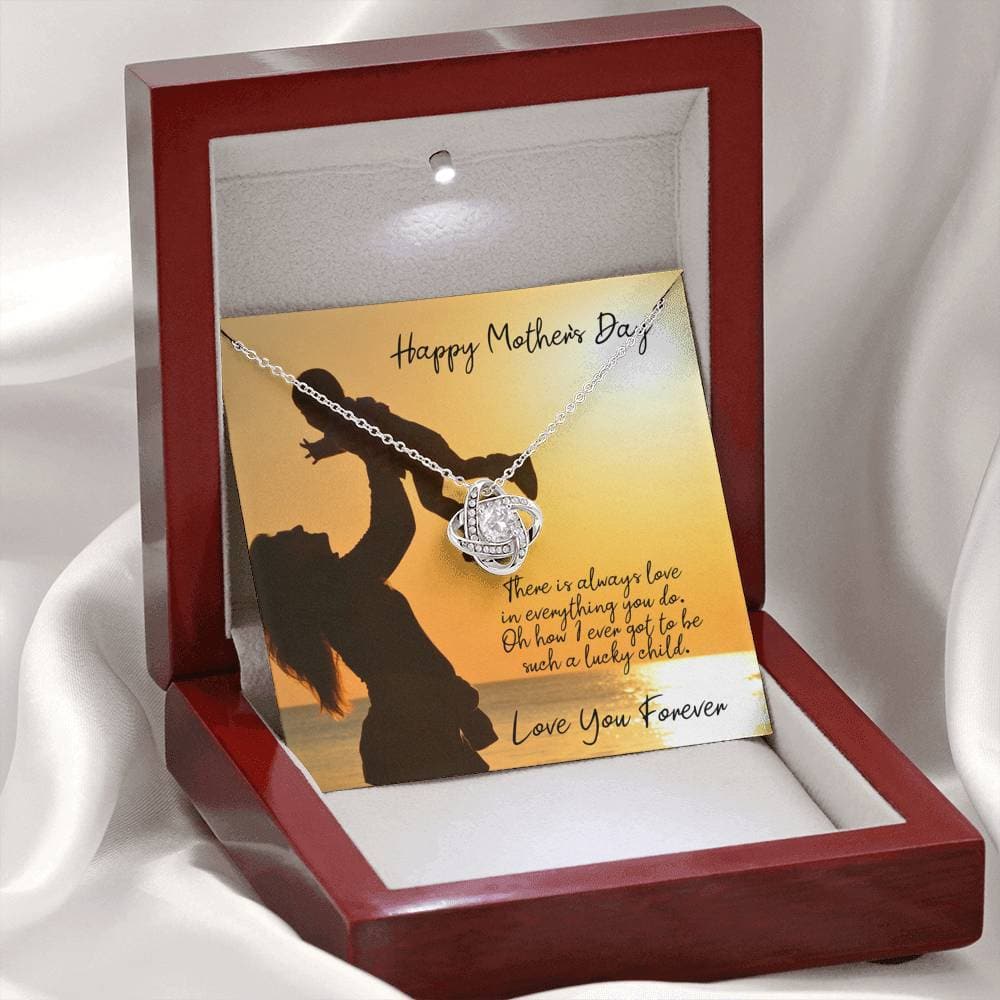 Love in Everything You Do Mother's Day Love Knot Necklace Love in Everything You Do Mother's Day Love Knot Necklace