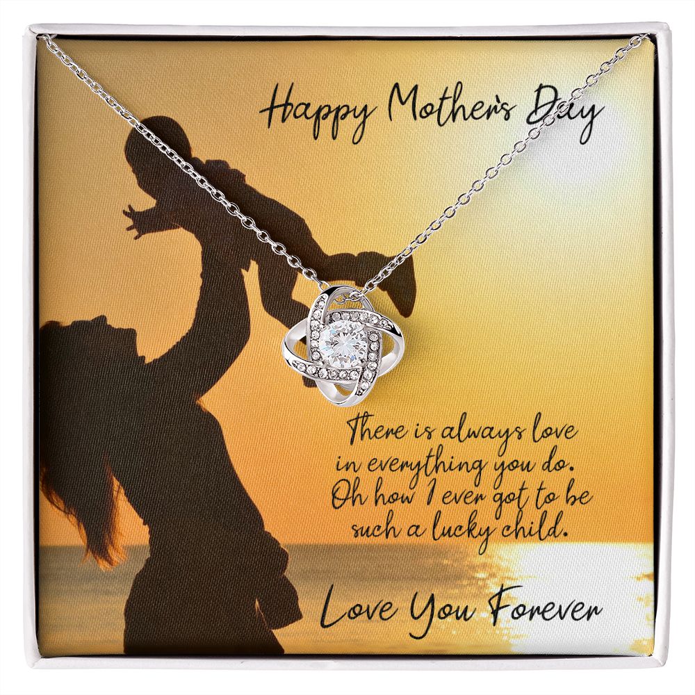 Love in Everything You Do Mother's Day Love Knot Necklace Love in Everything You Do Mother's Day Love Knot Necklace