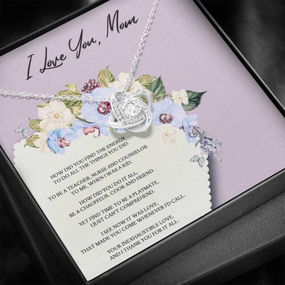 Mom How Did You Do It? Love Knot Necklace Mom How Did You Do It? Love Knot Necklace