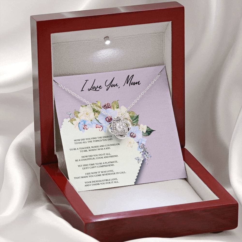 Mom How Did You Do It? Love Knot Necklace Mom How Did You Do It? Love Knot Necklace