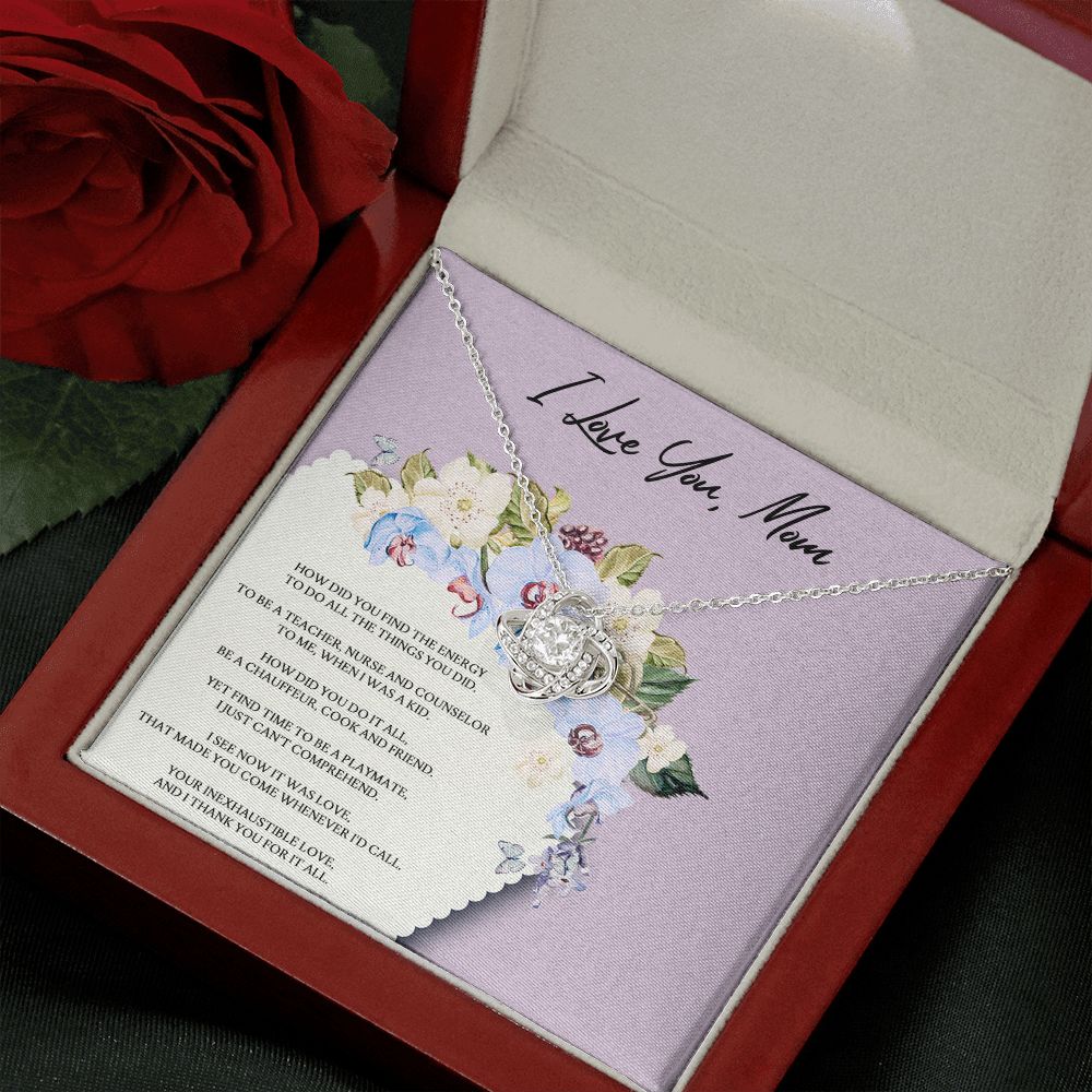 Mom How Did You Do It? Love Knot Necklace Mom How Did You Do It? Love Knot Necklace