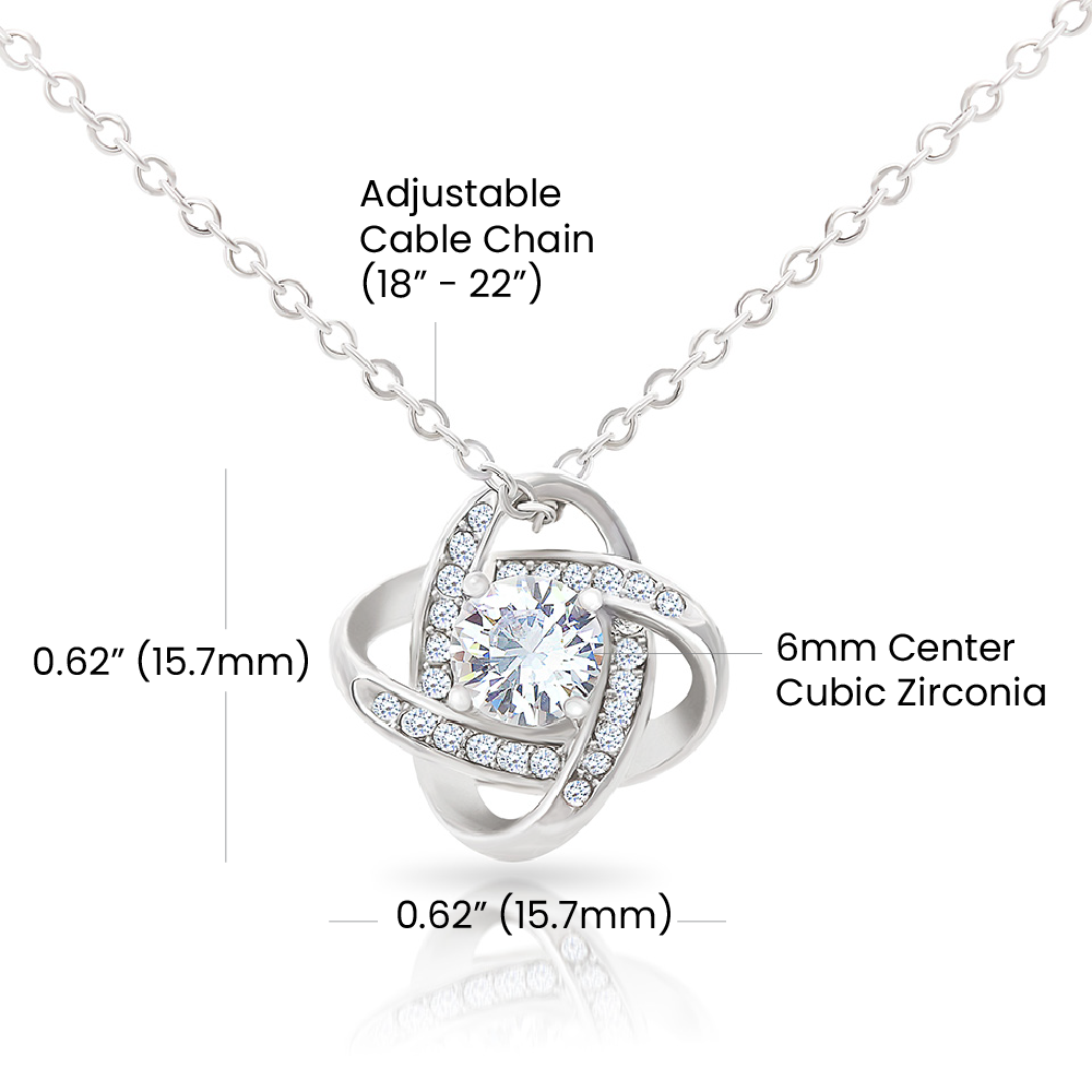 Mother and Son Your Nurturing Care Love Knot Necklace Mother and Son Your Nurturing Care Love Knot Necklace