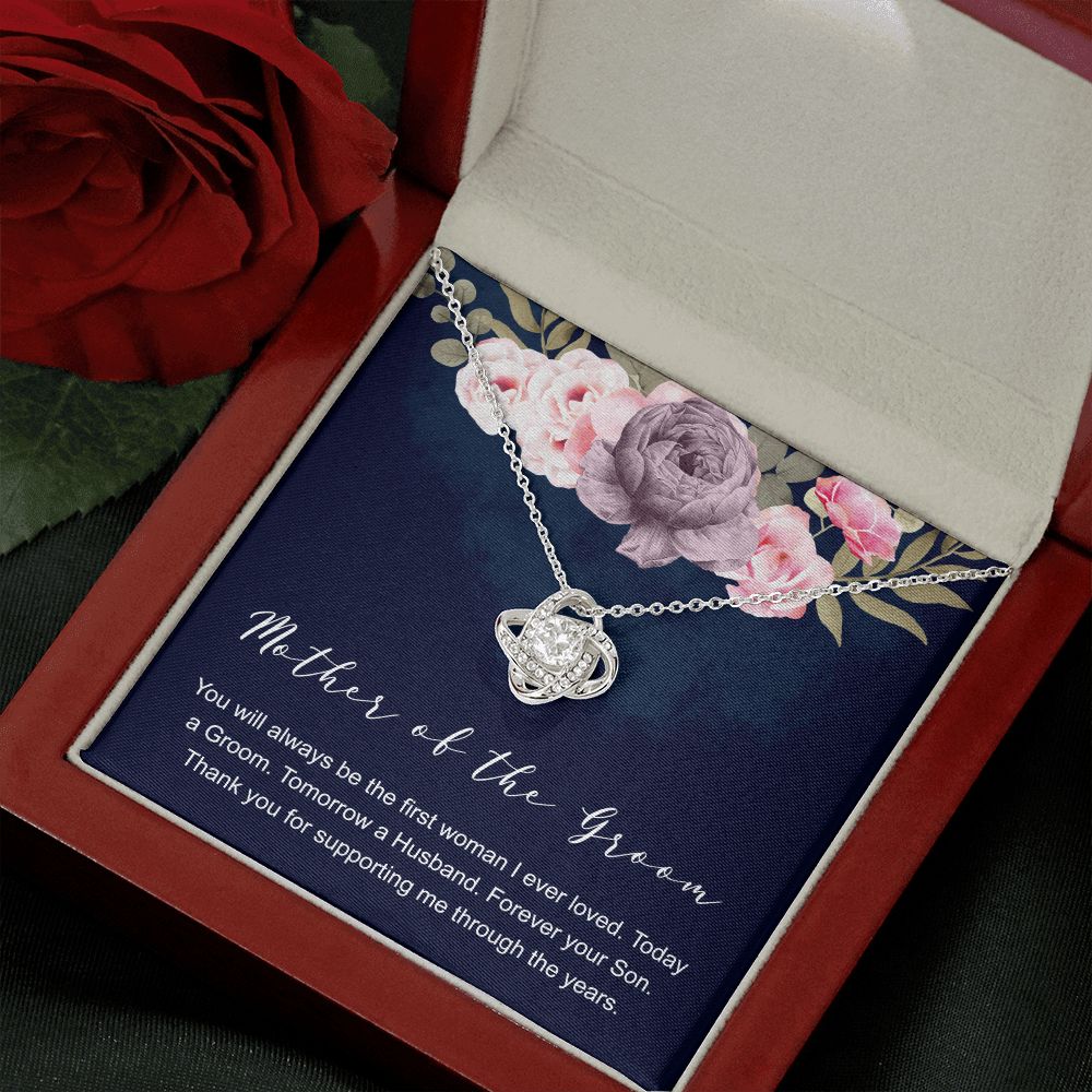 Mother of the Groom Love Knot Necklace Mother of the Groom Love Knot Necklace