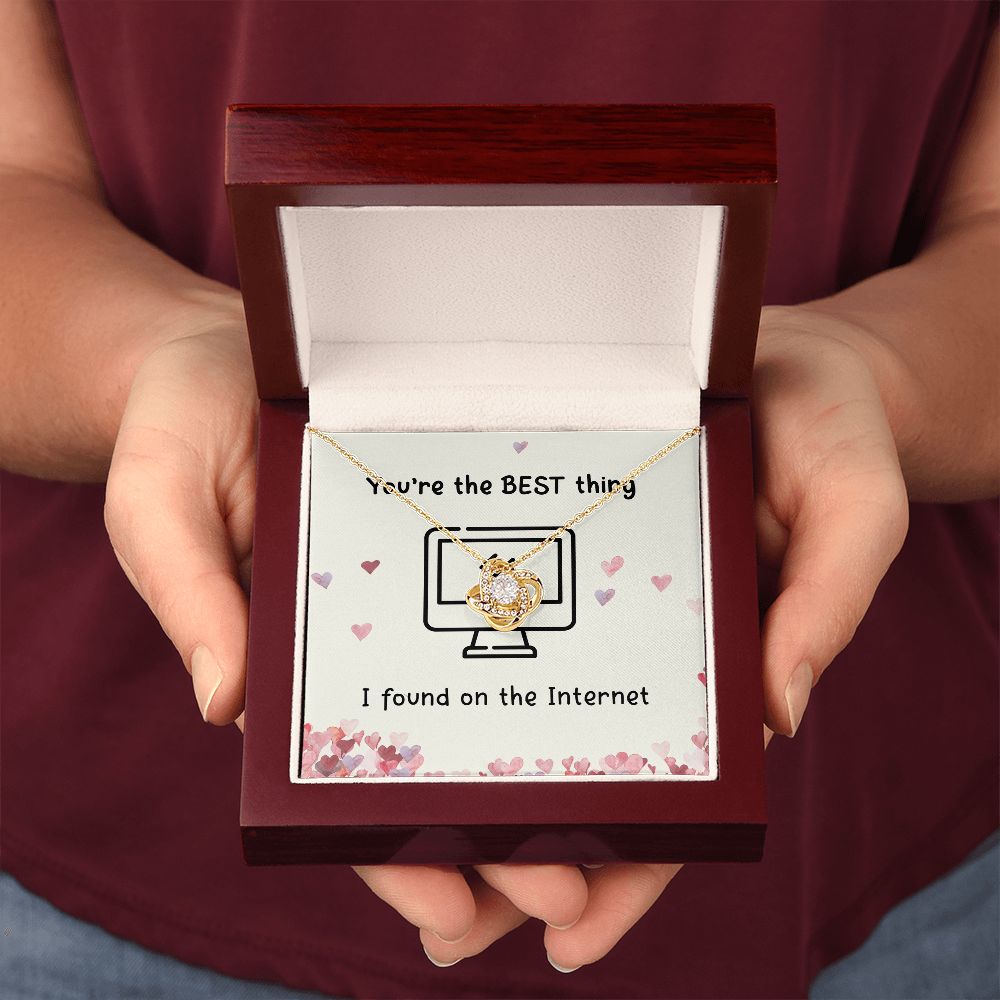 The Best Thing I Found On the Internet Love Knot Necklace The Best Thing I Found On the Internet Love Knot Necklace