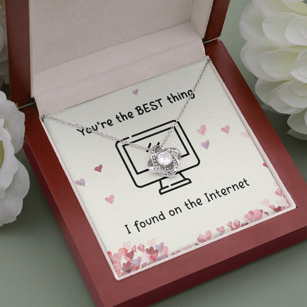 The Best Thing I Found On the Internet Love Knot Necklace The Best Thing I Found On the Internet Love Knot Necklace