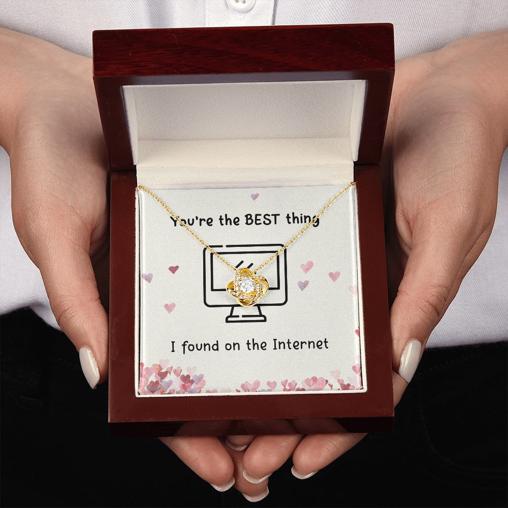 The Best Thing I Found On the Internet Love Knot Necklace The Best Thing I Found On the Internet Love Knot Necklace