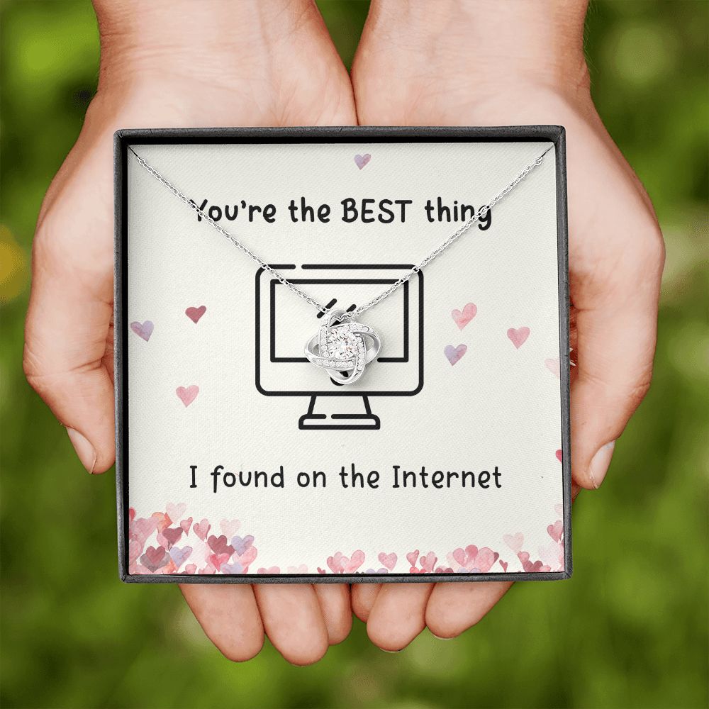 The Best Thing I Found On the Internet Love Knot Necklace The Best Thing I Found On the Internet Love Knot Necklace