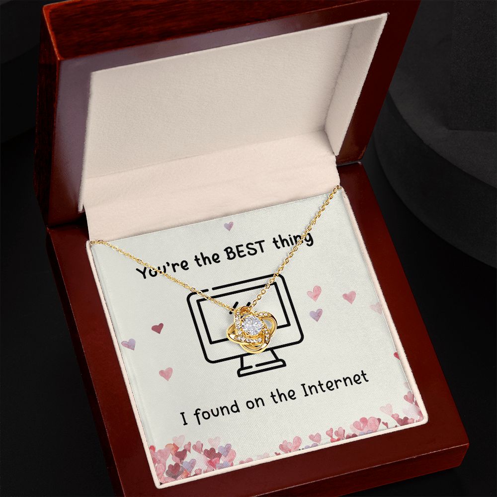 The Best Thing I Found On the Internet Love Knot Necklace The Best Thing I Found On the Internet Love Knot Necklace