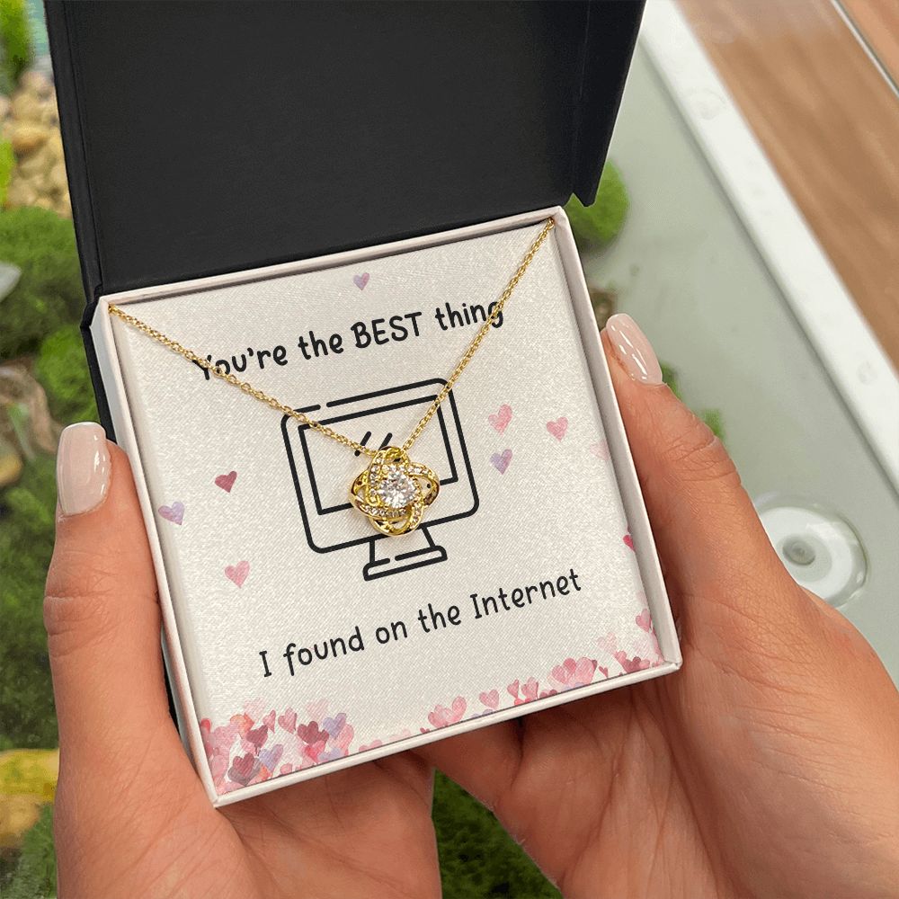 The Best Thing I Found On the Internet Love Knot Necklace The Best Thing I Found On the Internet Love Knot Necklace