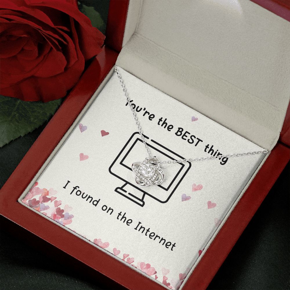 The Best Thing I Found On the Internet Love Knot Necklace The Best Thing I Found On the Internet Love Knot Necklace