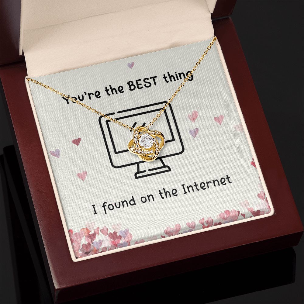 The Best Thing I Found On the Internet Love Knot Necklace The Best Thing I Found On the Internet Love Knot Necklace