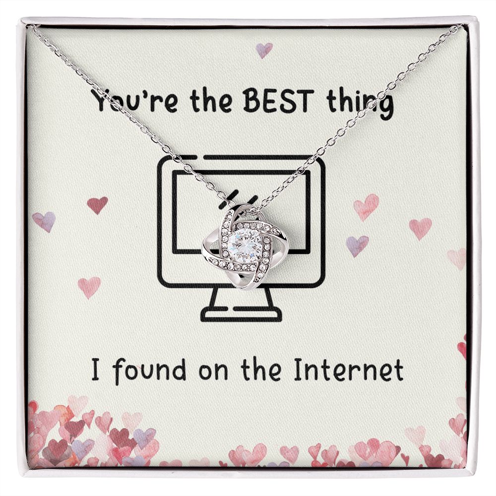 The Best Thing I Found On the Internet Love Knot Necklace The Best Thing I Found On the Internet Love Knot Necklace