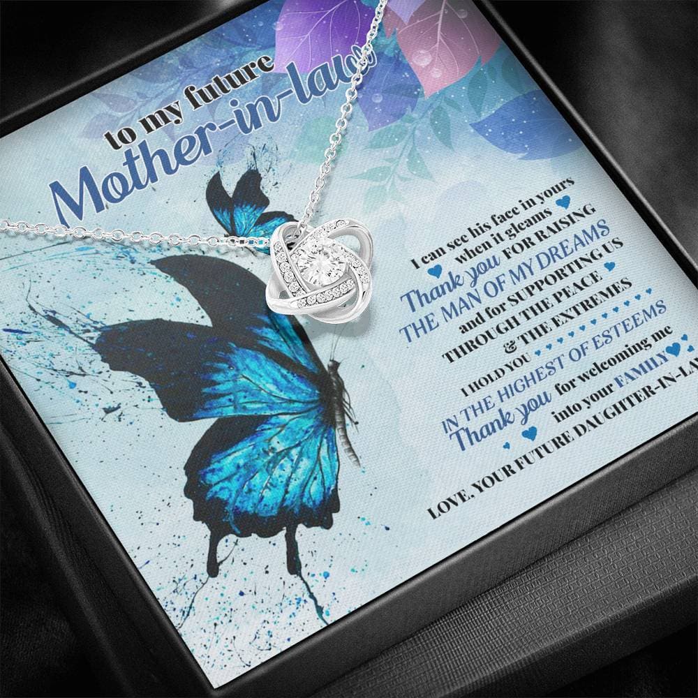 To My Future Mother-in-Law Highest of Esteems Love Knot Necklace To My Future Mother-in-Law Highest of Esteems Love Knot Necklace