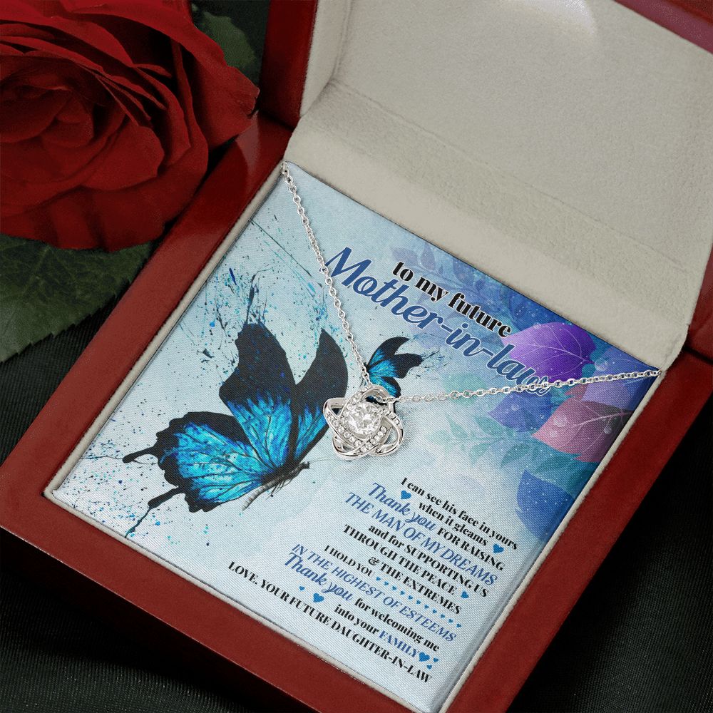 To My Future Mother-in-Law Highest of Esteems Love Knot Necklace To My Future Mother-in-Law Highest of Esteems Love Knot Necklace
