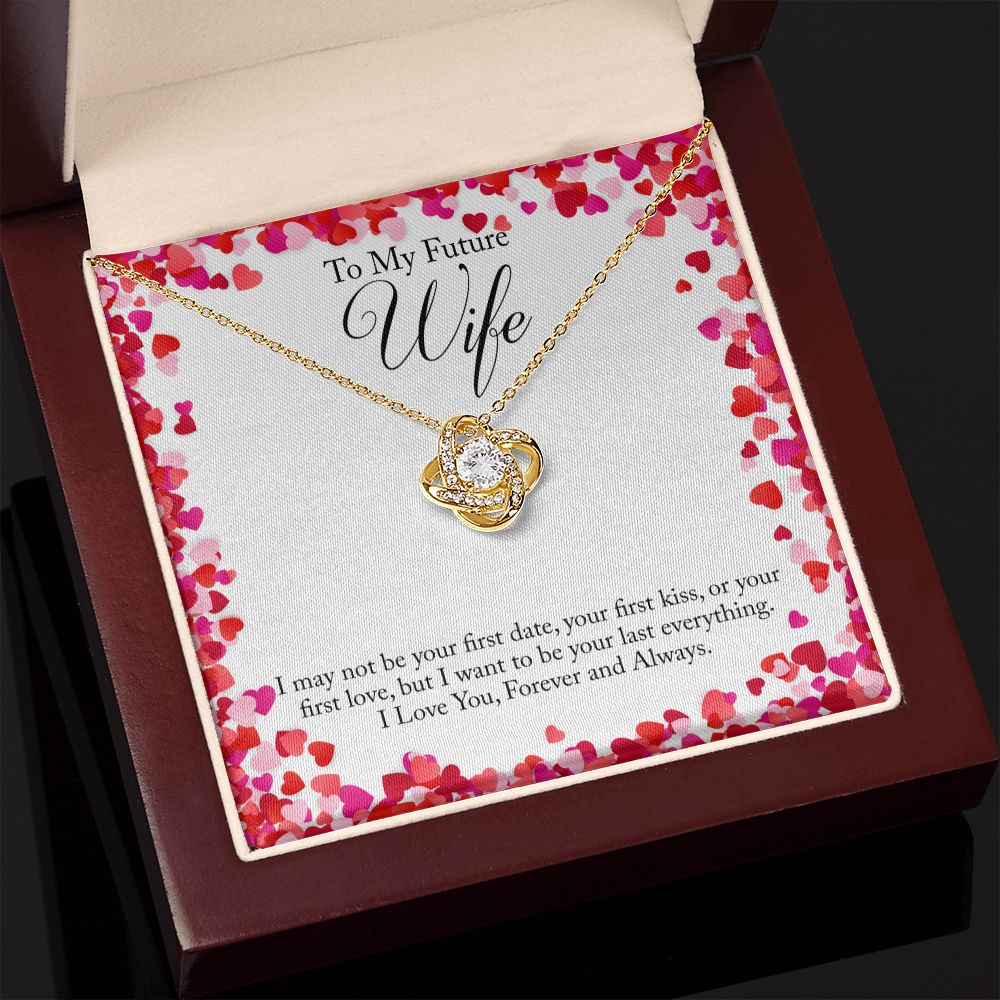 To My Future Wife Forever and Always Love Knot Necklace To My Future Wife Forever and Always Love Knot Necklace