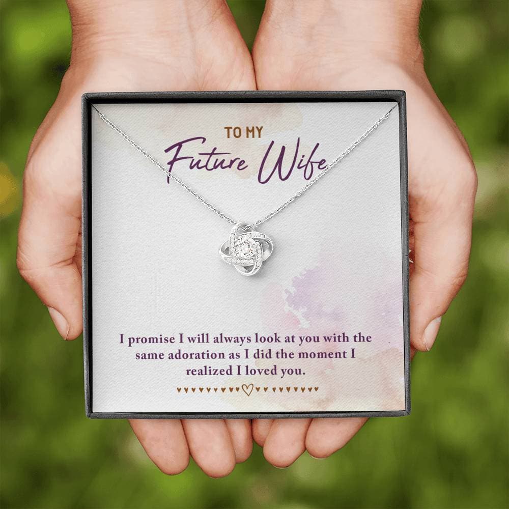 To My Future Wife Love Knot Necklace To My Future Wife Love Knot Necklace