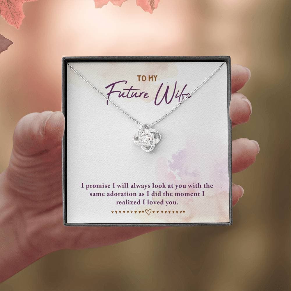 To My Future Wife Love Knot Necklace To My Future Wife Love Knot Necklace