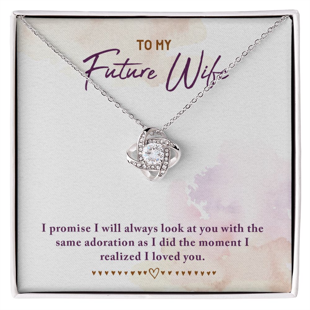 To My Future Wife Love Knot Necklace To My Future Wife Love Knot Necklace