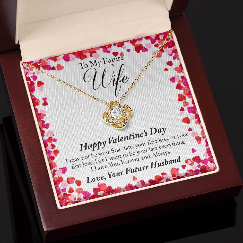 To My Future Wife Valentine's Day Love Knot Necklace To My Future Wife Valentine's Day Love Knot Necklace