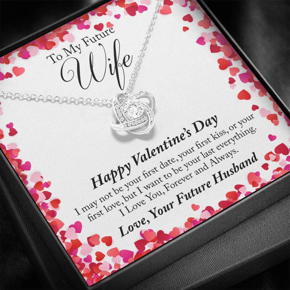 To My Future Wife Valentine's Day Love Knot Necklace To My Future Wife Valentine's Day Love Knot Necklace