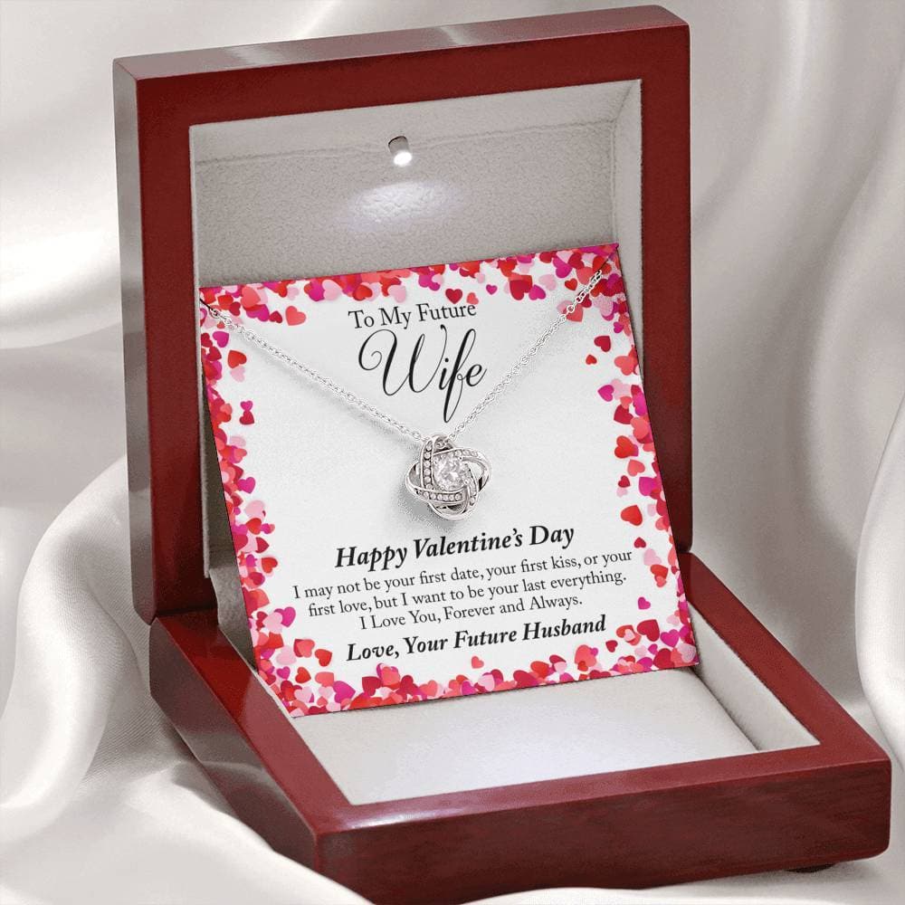 To My Future Wife Valentine's Day Love Knot Necklace To My Future Wife Valentine's Day Love Knot Necklace