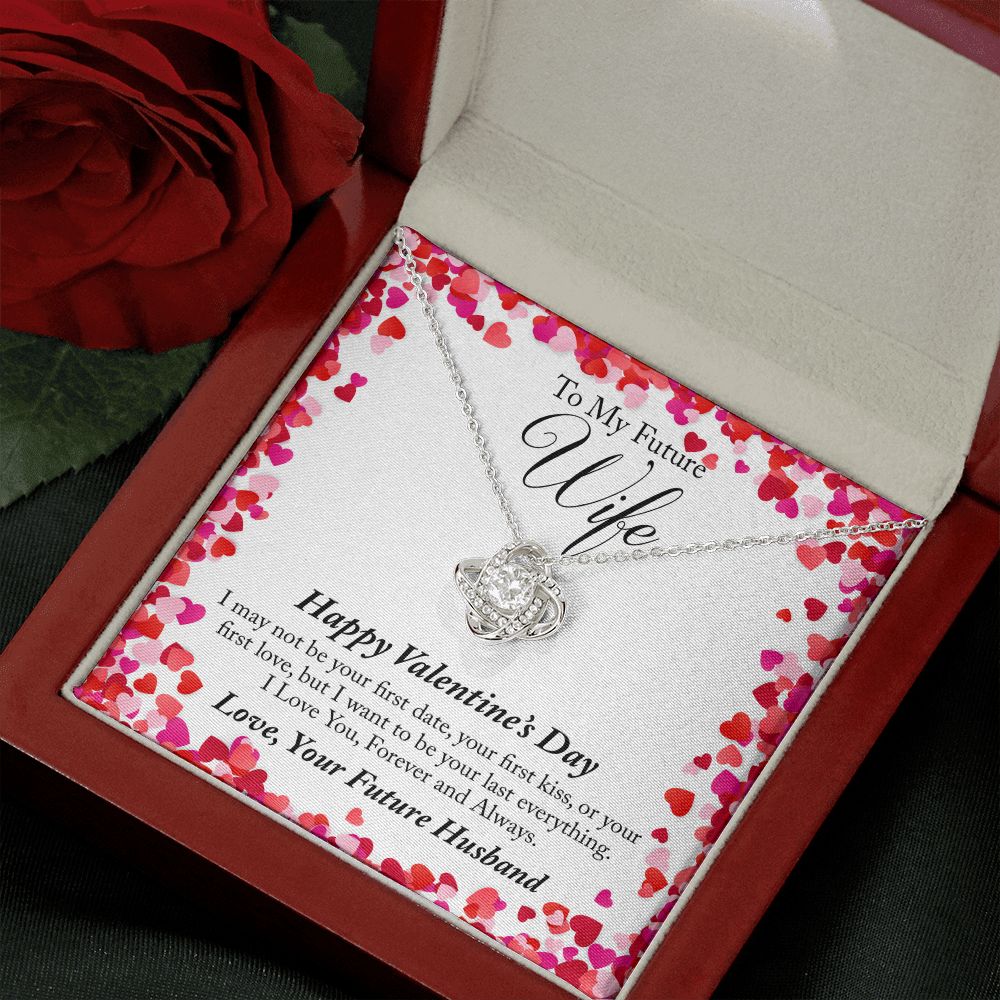 To My Future Wife Valentine's Day Love Knot Necklace To My Future Wife Valentine's Day Love Knot Necklace