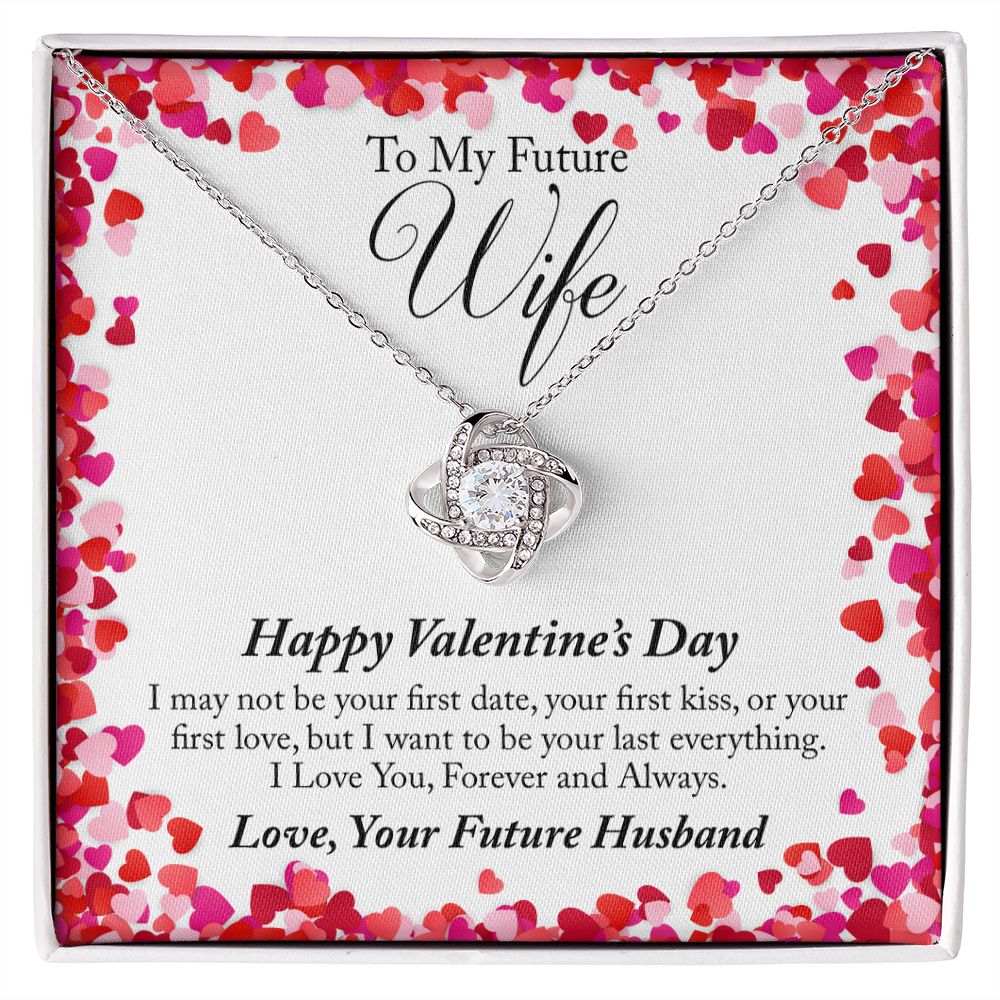 To My Future Wife Valentine's Day Love Knot Necklace To My Future Wife Valentine's Day Love Knot Necklace