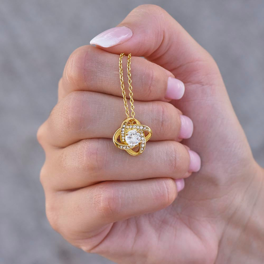 To My Granddaughter from Grandma Valentine's Day Love Knot Necklace To My Granddaughter from Grandma Valentine's Day Love Knot Necklace