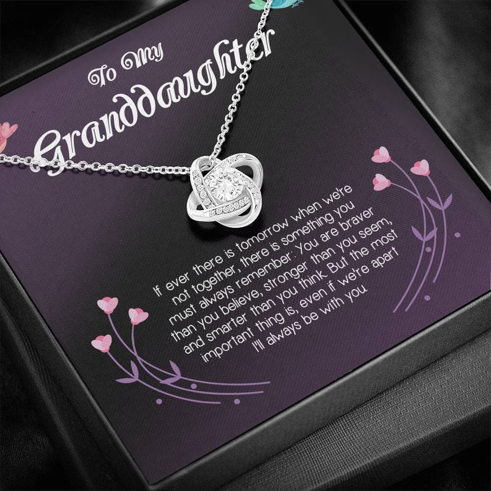 To My Granddaughter Love Knot Necklace To My Granddaughter Love Knot Necklace