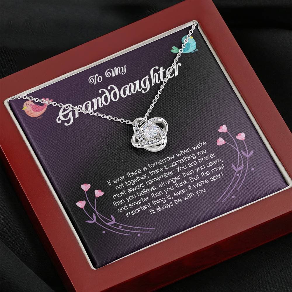 To My Granddaughter Love Knot Necklace To My Granddaughter Love Knot Necklace