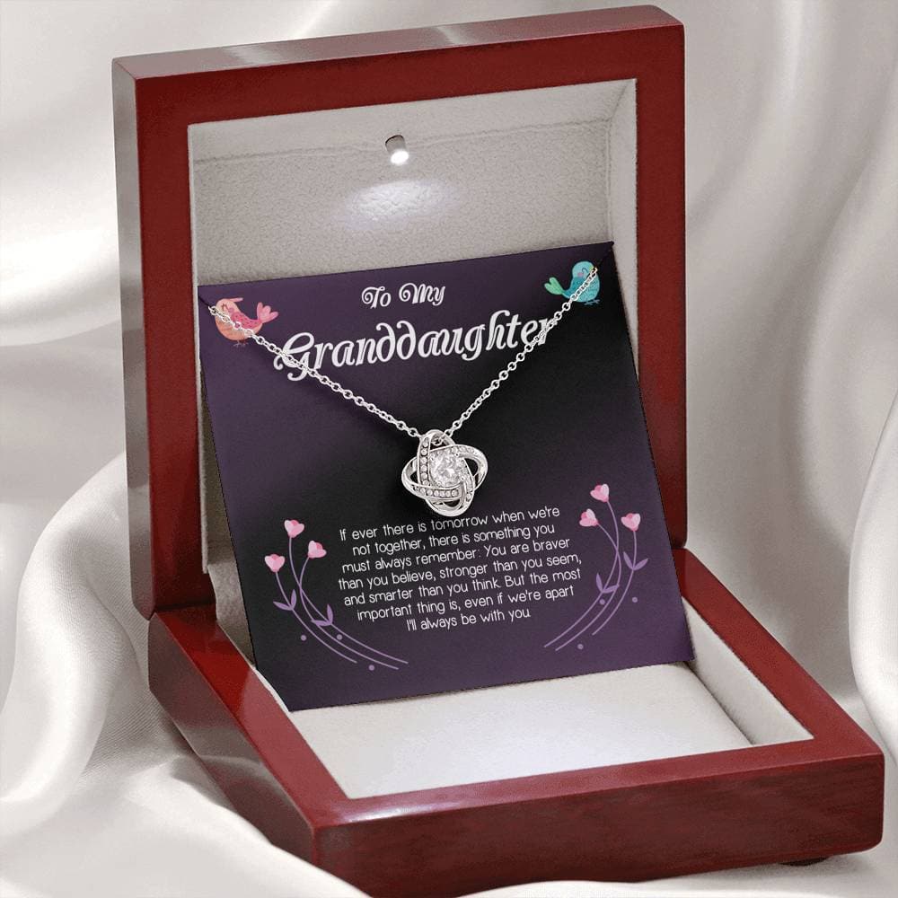 To My Granddaughter Love Knot Necklace To My Granddaughter Love Knot Necklace