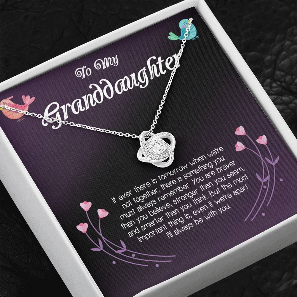 To My Granddaughter Love Knot Necklace To My Granddaughter Love Knot Necklace