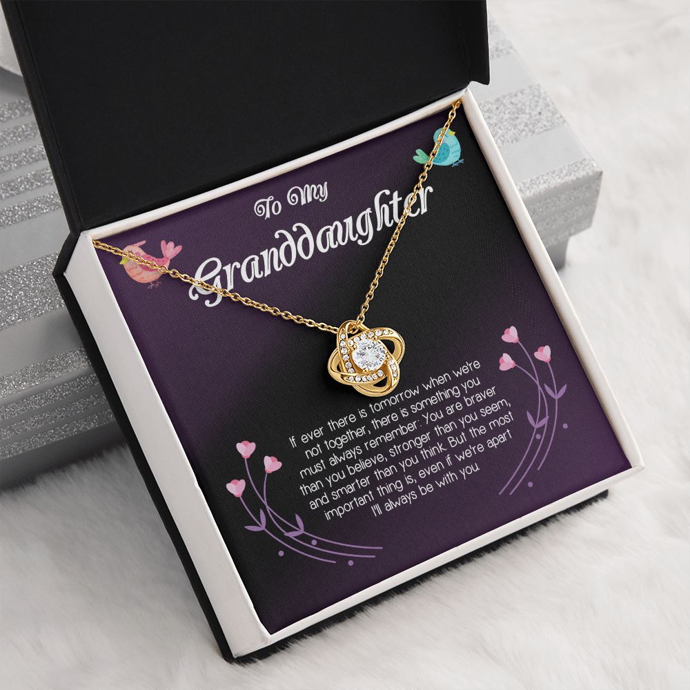 To My Granddaughter Love Knot Necklace To My Granddaughter Love Knot Necklace