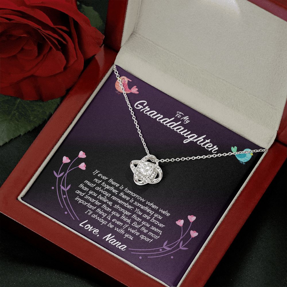 To My Granddaughter Love Nana Love Knot Necklace To My Granddaughter Love Nana Love Knot Necklace