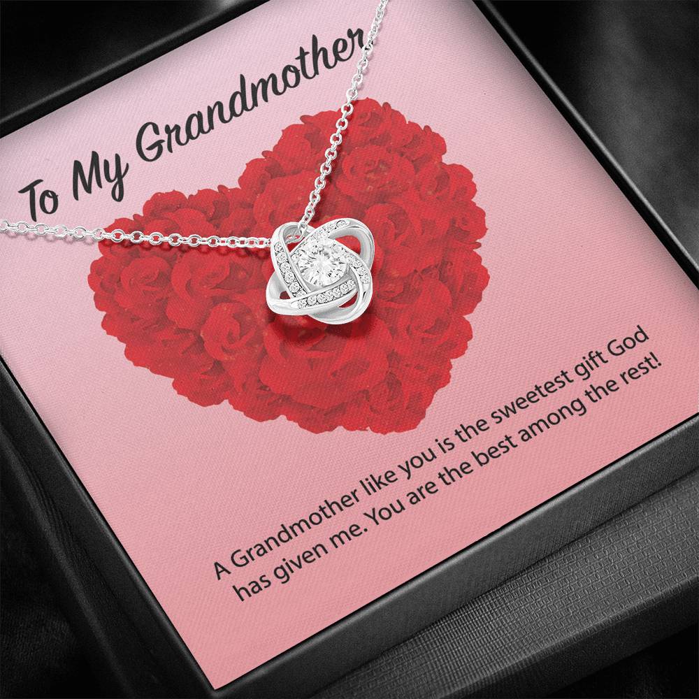 To My Grandmother Love Knot Necklace To My Grandmother Love Knot Necklace
