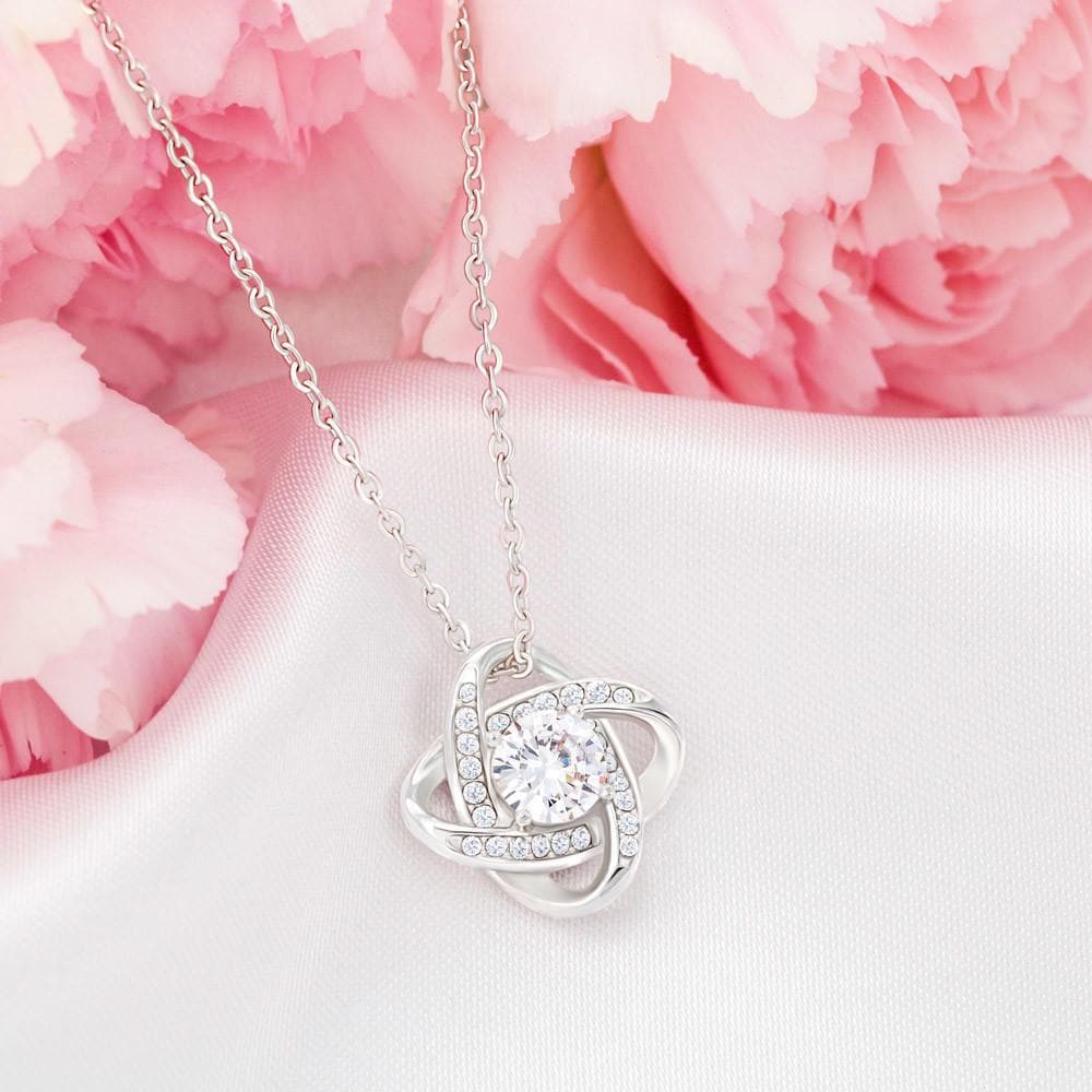 To My Mom Time May Fly Love Knot Necklace To My Mom Time May Fly Love Knot Necklace