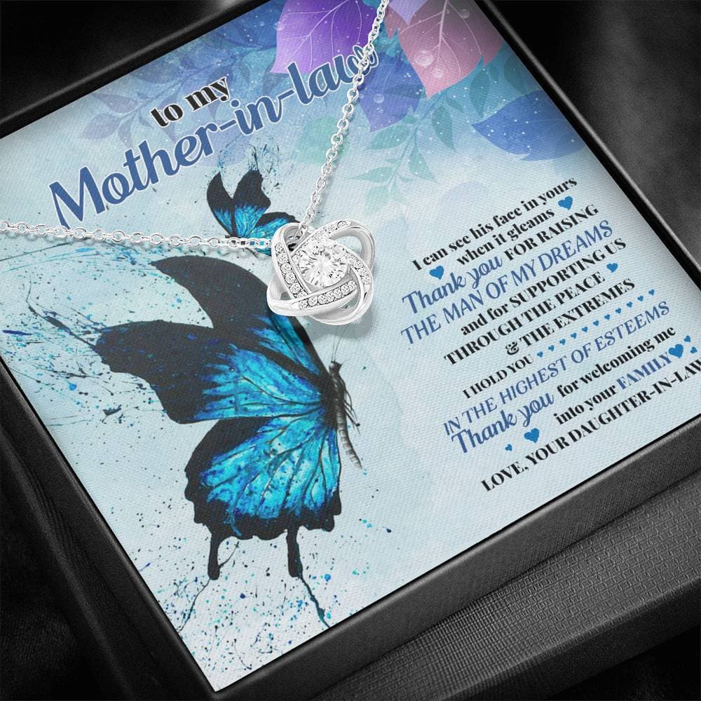 To My Mother-in-Law Highest of Esteems Love Knot Necklace To My Mother-in-Law Highest of Esteems Love Knot Necklace