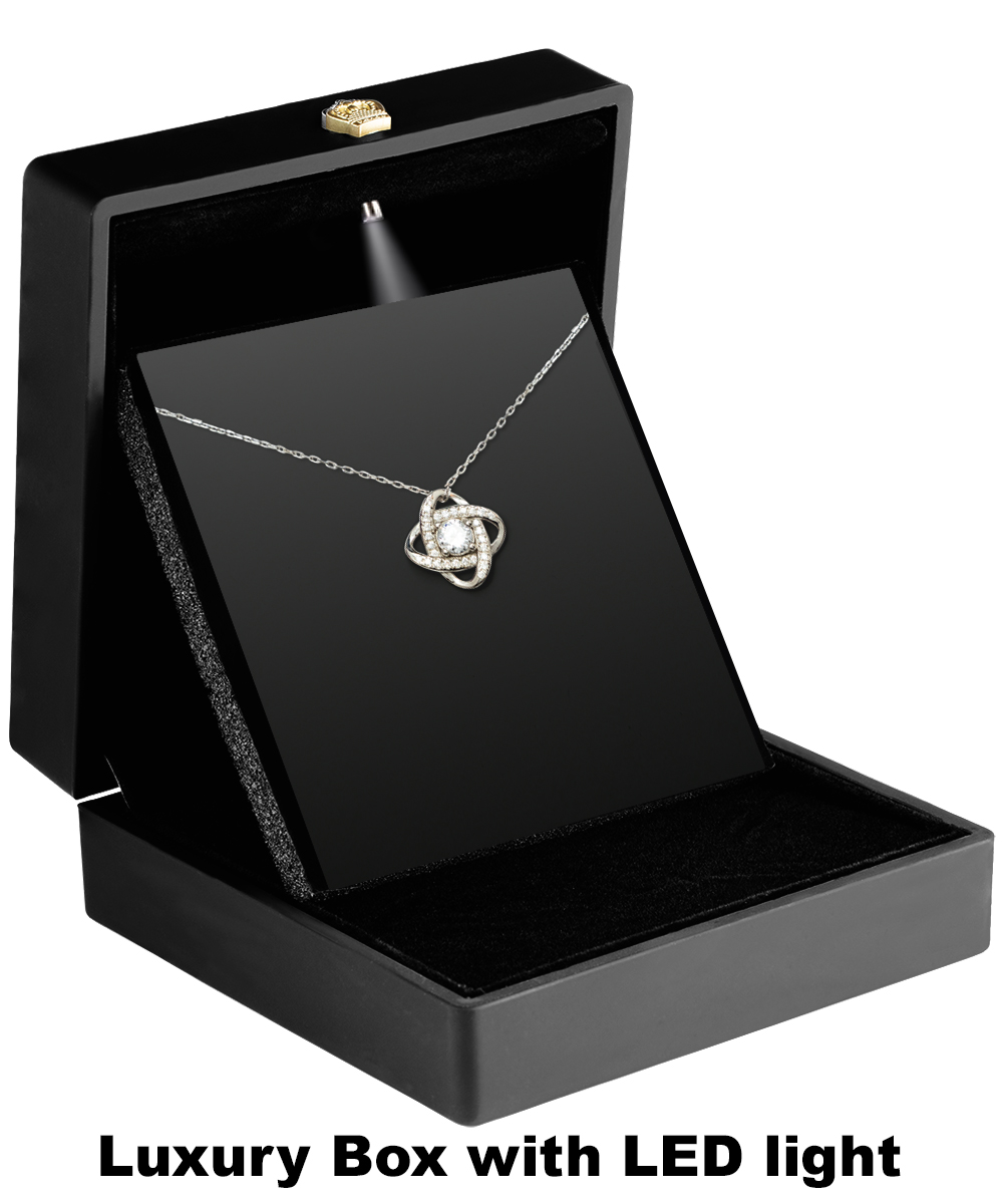 Custom To My Badass Niece Necklace Sterling Silver Love Knot Pendant Straighten Your Crown Necklace Custom To My Badass Niece Necklace Sterling Silver Love Knot Pendant Straighten Your Crown Necklace