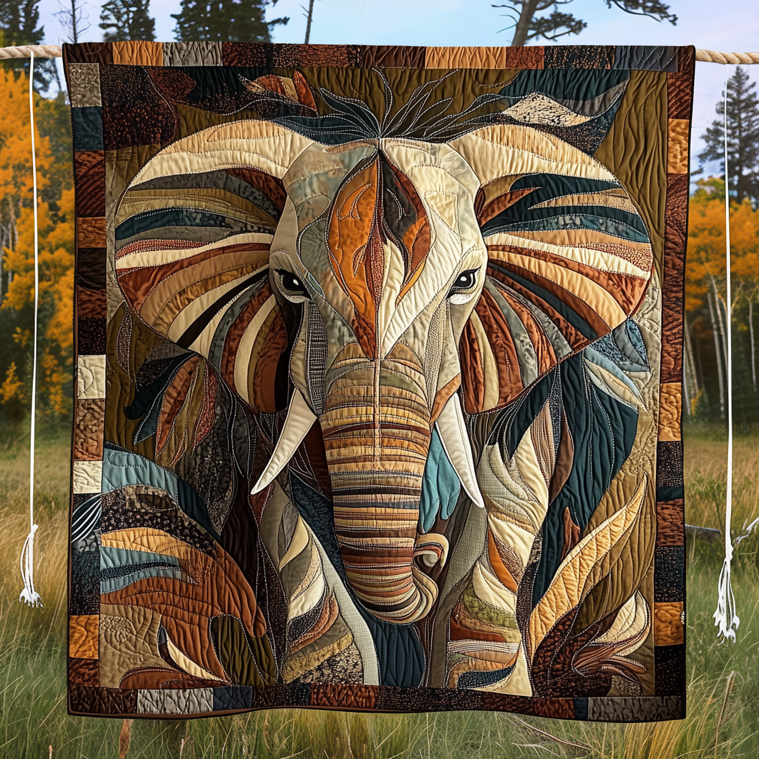 Midnight Wanderer Quilted Blanket Unique Elephant Gifts Midnight Wanderer Quilted Blanket Unique Elephant Gifts
